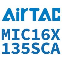 Airtac 缓冲型迷你气缸-MIC16X135SCA
