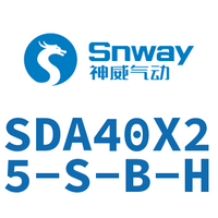 Airtac 超薄气缸-SDA40X25-S-B-H