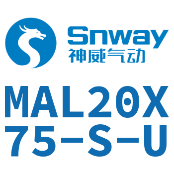 Airtac 铝合金迷你气缸-MAL20X75-S-U