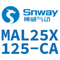 Airtac 铝合金迷你气缸-MAL25X125-CA