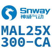 Airtac 铝合金迷你气缸-MAL25X300-CA