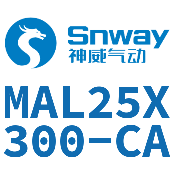Airtac 铝合金迷你气缸-MAL25X300-CA