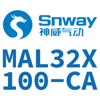 Airtac 铝合金迷你气缸-MAL32X100-CA