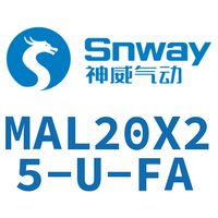 Airtac 铝合金迷你气缸-MAL20X25-U-FA