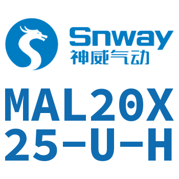 Airtac 铝合金迷你气缸-MAL20X25-U-H