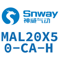 Airtac 铝合金迷你气缸-MAL20X50-CA-H