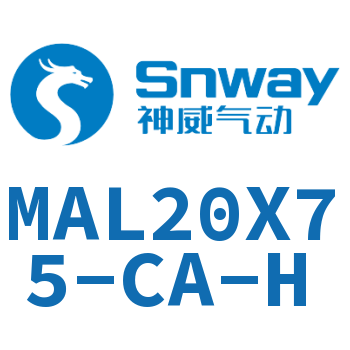 Airtac 铝合金迷你气缸-MAL20X75-CA-H