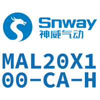 Airtac 铝合金迷你气缸-MAL20X100-CA-H