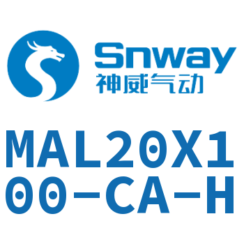 Airtac 铝合金迷你气缸-MAL20X100-CA-H