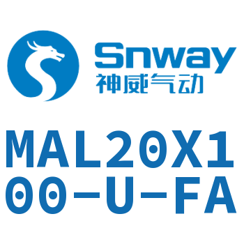 Airtac 铝合金迷你气缸-MAL20X100-U-FA