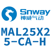 Airtac 铝合金迷你气缸-MAL25X25-CA-H
