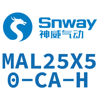 Airtac 铝合金迷你气缸-MAL25X50-CA-H