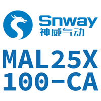 Airtac 铝合金迷你气缸-MAL25X100-CA