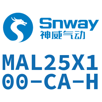 Airtac 铝合金迷你气缸-MAL25X100-CA-H