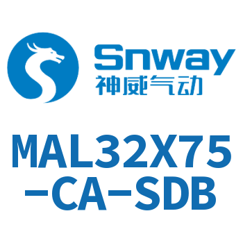 Airtac 铝合金迷你气缸-MAL32X75-CA-SDB