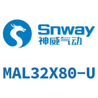 Airtac 铝合金迷你气缸-MAL32X80-U