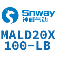 Airtac 铝合金迷你气缸-MALD20X100-LB