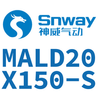 Airtac 铝合金迷你气缸-MALD20X150-S