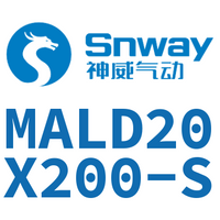 Airtac 铝合金迷你气缸-MALD20X200-S