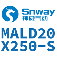 Airtac 铝合金迷你气缸-MALD20X250-S