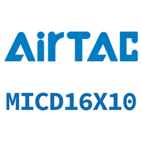 Airtac 带气缓冲双出迷你气缸-MICD16X10