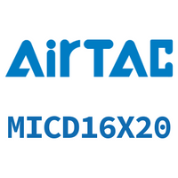 Airtac 带气缓冲双出迷你气缸-MICD16X20