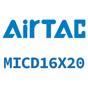 Airtac 带气缓冲双出迷你气缸-MICD16X20