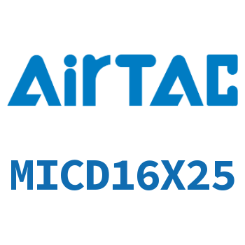 Airtac 带气缓冲双出迷你气缸-MICD16X25
