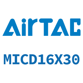 Airtac 带气缓冲双出迷你气缸-MICD16X30