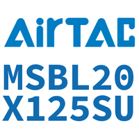 Airtac 铝合金迷你气缸-MSBL20X125SU