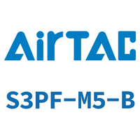 Airtac 平头按钮型机械阀-S3PF-M5-B