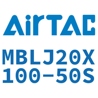 Airtac 可调铝合金迷你气缸-MBLJ20X100-50S