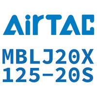 Airtac 可调铝合金迷你气缸-MBLJ20X125-20S