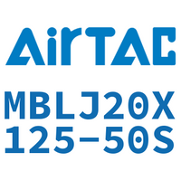 Airtac 可调铝合金迷你气缸-MBLJ20X125-50S