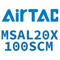 Airtac 前单动迷你气缸-MSAL20X100SCM