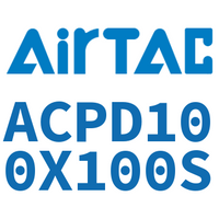 Airtac 双出紧凑型气缸-ACPD100X100S