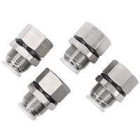 Airtac 内牙穿板直通接头-PMF