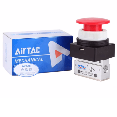 Airtac 蘑菇头按钮型机械阀-CM3PM