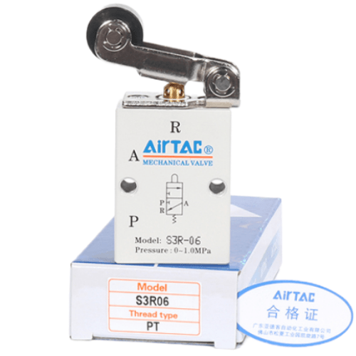 Airtac 滚轮杠杆型机械阀-S3R