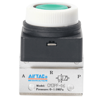 Airtac 平头按钮型机械阀-CM3PF