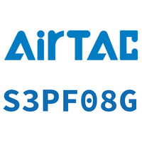 Airtac 平头按钮型机械阀-S3PF08G