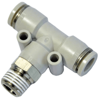 Airtac T形正螺纹三通接头-PEB