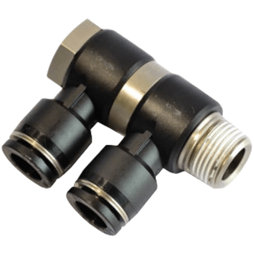 Airtac F型螺纹可旋三通接头-PHW