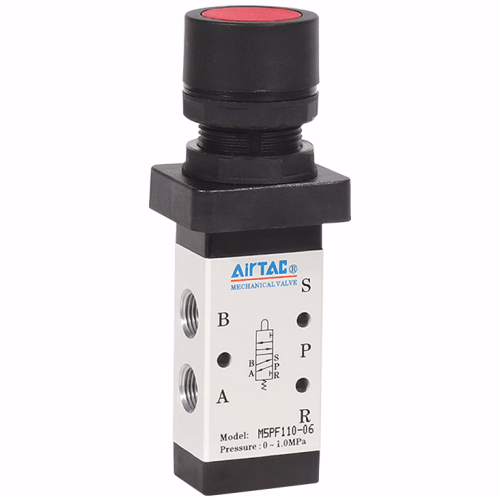 Airtac 平头按钮型机械阀-M5PF