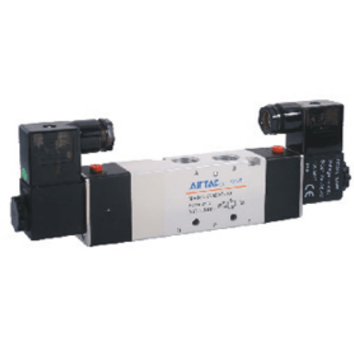 AirTAC 4V310-08AI Solenoid Valve, 5/2-way, PT1/4, AC220V, grommet entry (4V31008AI)
