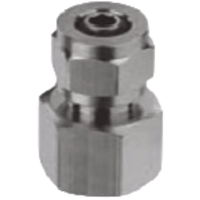 Airtac 接头-锁母内螺纹直通终端-X-ABF