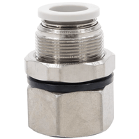 Airtac 内牙穿板直通接头-PMF