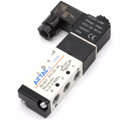 AirTAC 4V130E-06BI Solenoid Valve, 5/3-way, exhaust center, PT1/8, DC24V, grommet entry (4V130E06BI) — view 5