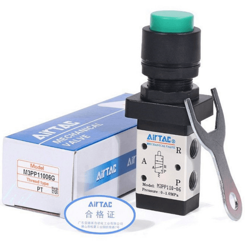 Airtac 凸头按钮型机械阀-M3PP