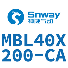 Airtac MBL Aluminum Alloy Mini Cylinder MBL40X200-CA — view 5